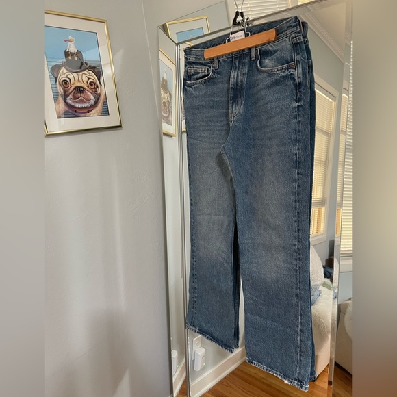 Zara high rise oversized size 8 jeans - Picture 4 of 5